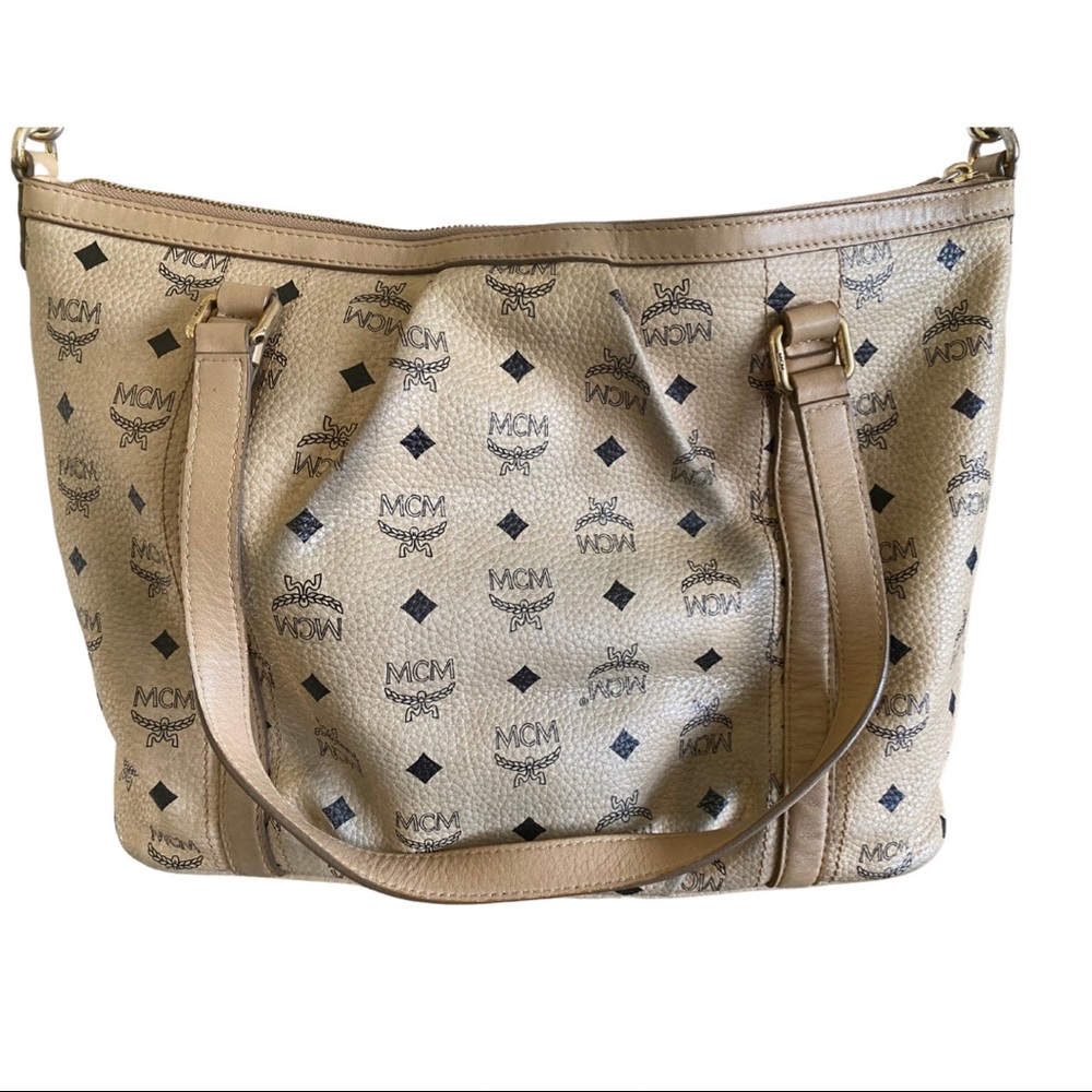 **SOLD**MCM Visetos Shopper Crossbody** - Picture 4 of 11